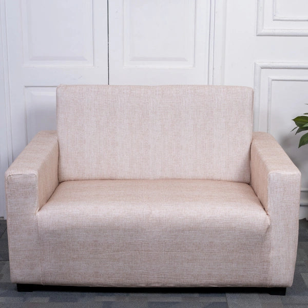 Cream Juth design 2 seater sofa cover