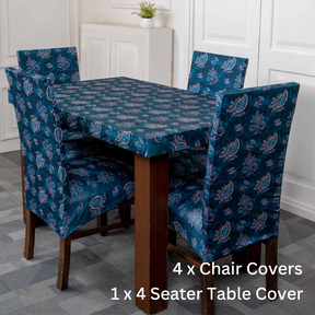  Water color Paisley Elastic Chair Table Cover