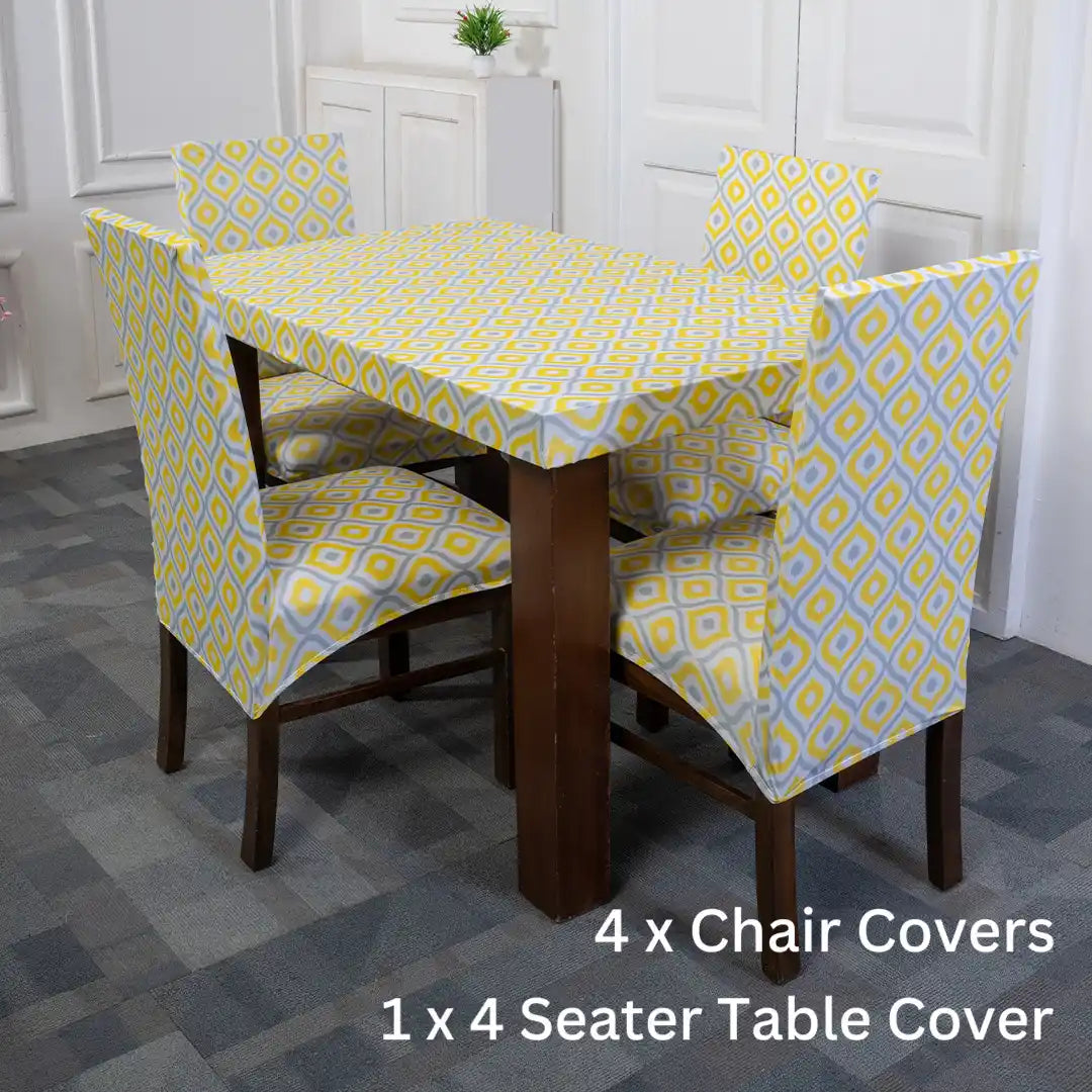  Ikat Diamond Elastic Chair And Table Cover