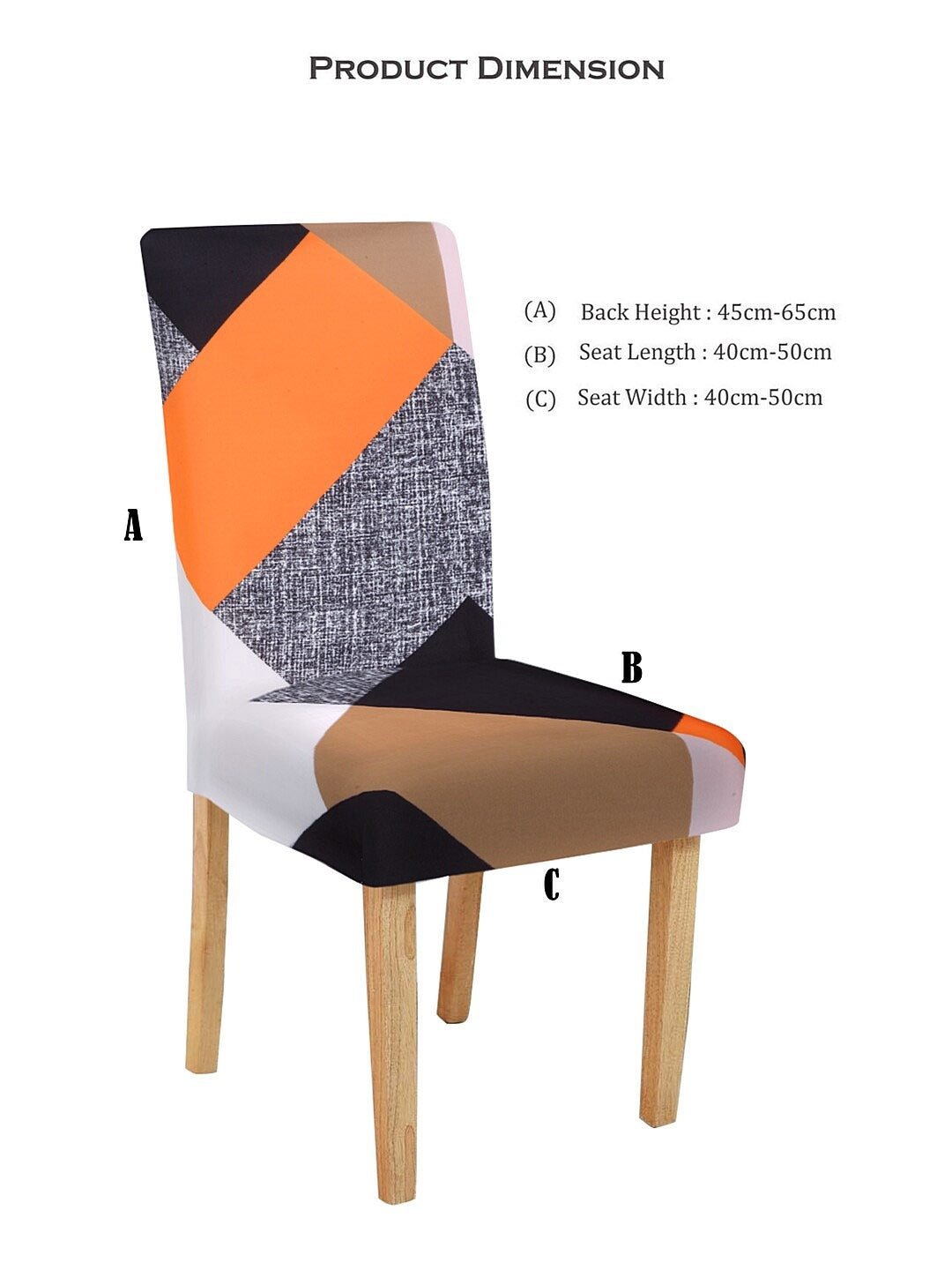 Magic Universal Chair Cover - Prism Orange Printed - DivineTrendz