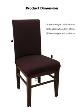 Brown Solid Magic Universal Chair Seat Covers