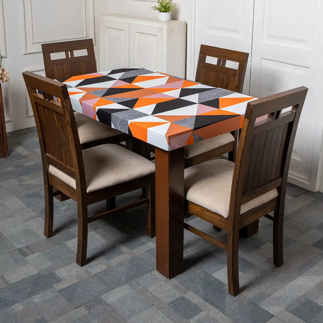 Prism Orange Elastic Table Covers