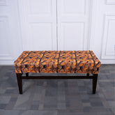 Yellow Leaves Elastic Bench Cover