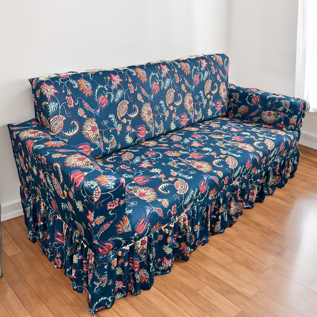 Blooming Ocean Elastic Printed frills covers