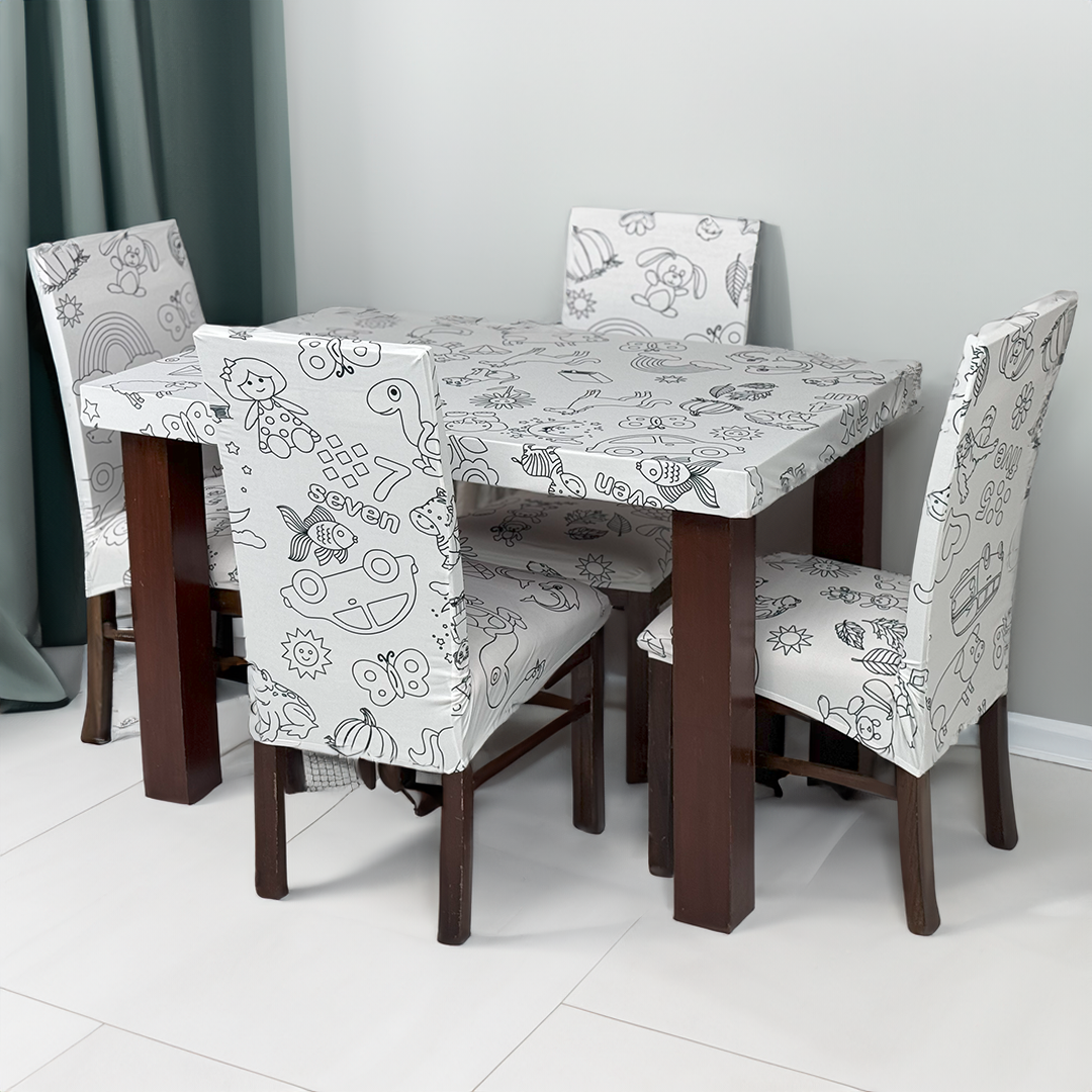 Repaintable Dining Table Chair Covers