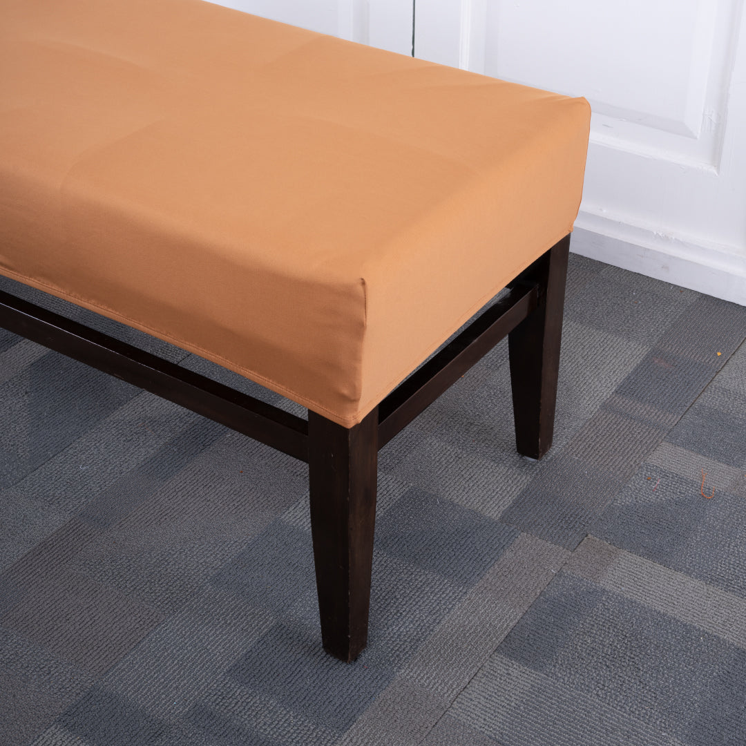 Copper Rust Elastic Bench Cover