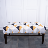 Yellow Prism Elastic Bench Cover