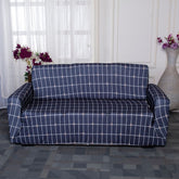 magic sofa covers-Nolan interior sofa covers-Sofa covers near me-Grey white Checks elastic sofa slipcovers-best way to change the look to your furniture- and make classy look-super elastic & stretchable-hand and machine washable.