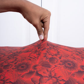 Ruby Red Magic Elastic Bench Cover