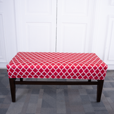 Red Diamond Elastic Bench Cover