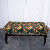 Peacock Feather Elastic Bench Cover