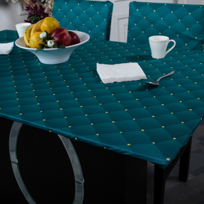 Table cover cloth online india- luxurious capitone Elastic Table Cover Media .