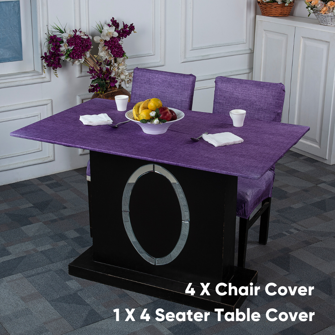 Dining table and chair covers-Global Juth Elastic Chair & Table Cover Media .