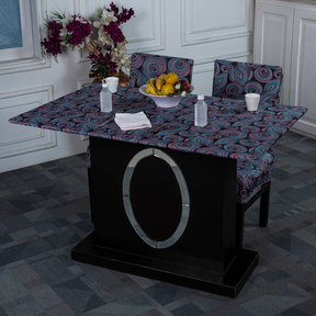 Table and chair covers- Martingale Dots Elastic Table Cover Media.