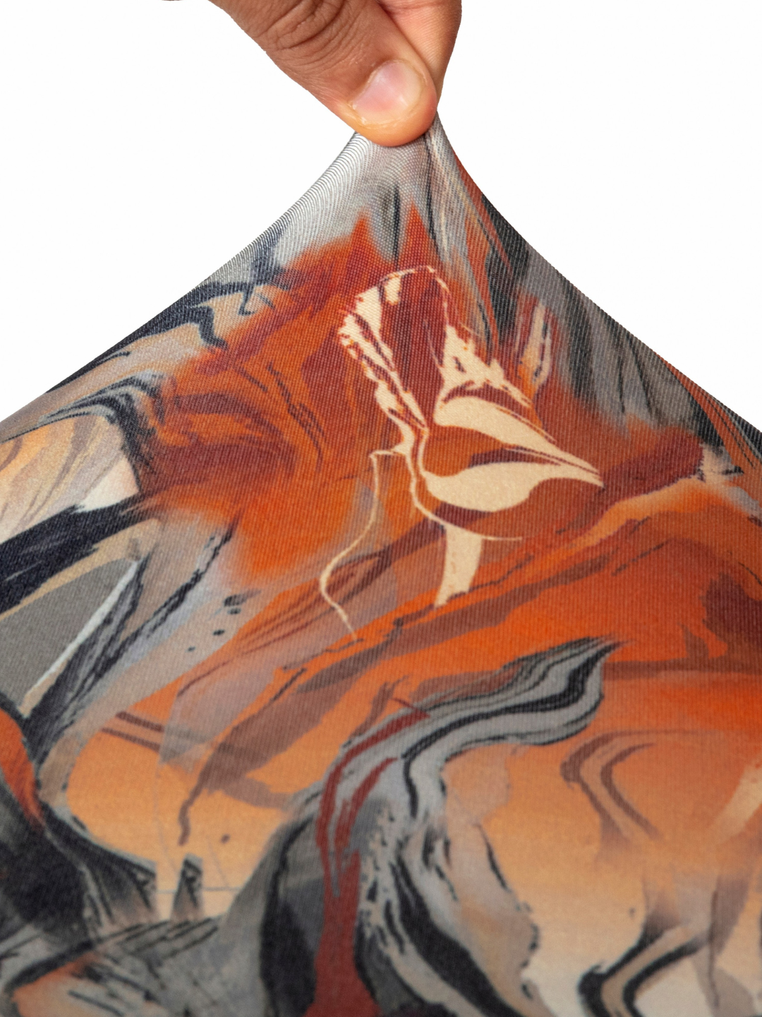 Orange Abstract Chair Cover