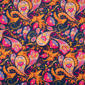 Paisley Pattern Elastic Bench Cover