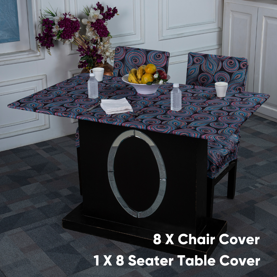 Table and chairs covers online- Martingale Dots Elastic Chair & Table Cover Media -buy today with great deals-free shipping.