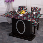 Table cover cloth online india- Poppy print Elastic Table Cover-Buy table chair covers for your dining table .