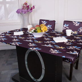 Printed chair and table covers-Floral print Elastic Table Cover. Media.