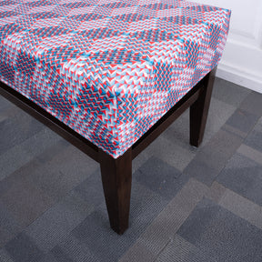 Metaverse Abstract Elastic Bench Cover