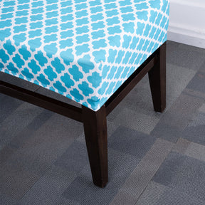 Blue Diamond Stretchable Elastic Bench Cover