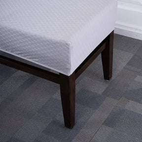 Grey Weave Elastic Bench Cover