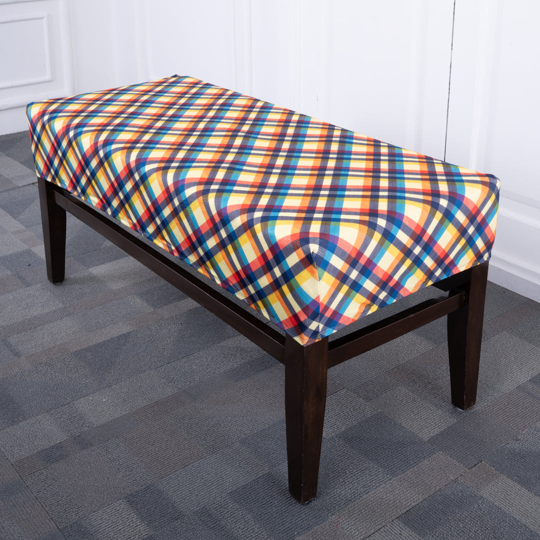 Multi Criss Cross Elastic Bench Cover