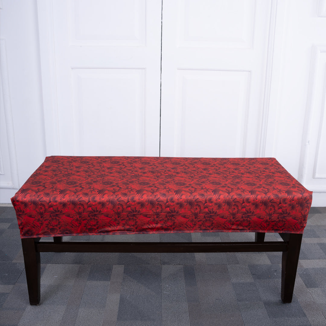 Ruby Red Magic Elastic Bench Cover