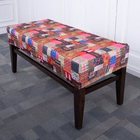 Pink City Elastic Bench Cover