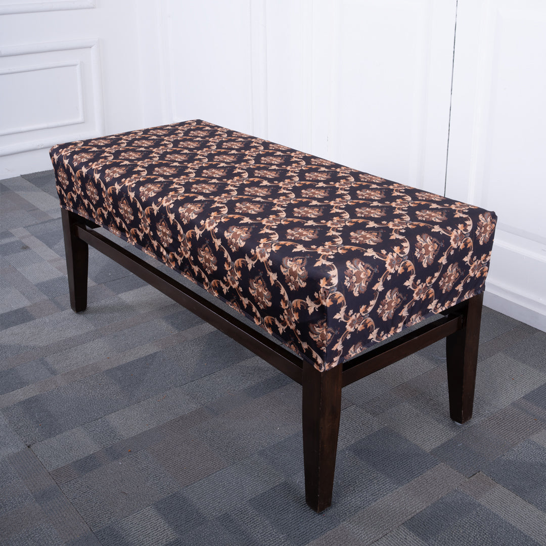 Royals Black Elastic Bench Cover