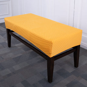 Mustard Yellow Elastic Bench Cover