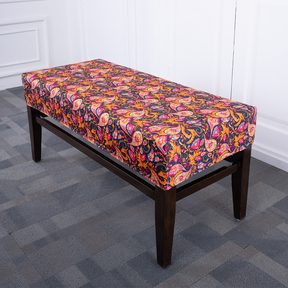 Paisley Pattern Elastic Bench Cover