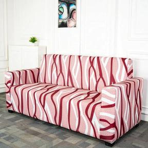 Brown White Striped 3 Seater Sofa Covers