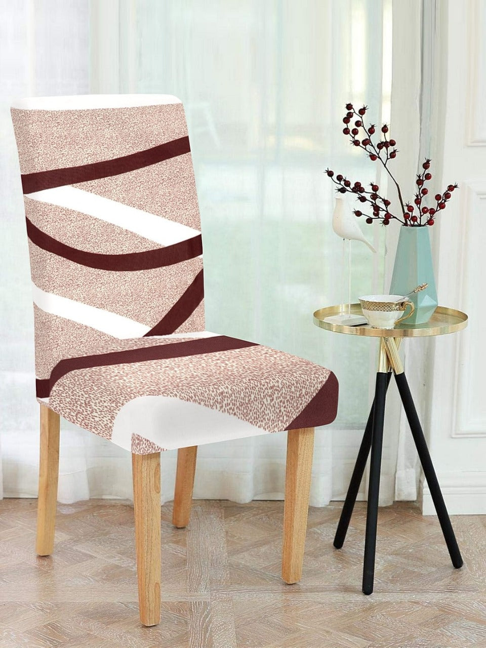 chair cover amazon,magic universal chair cover- brown & white striped. best way to cover aand make your furniture look more attractive and give your home classy look chair covers.