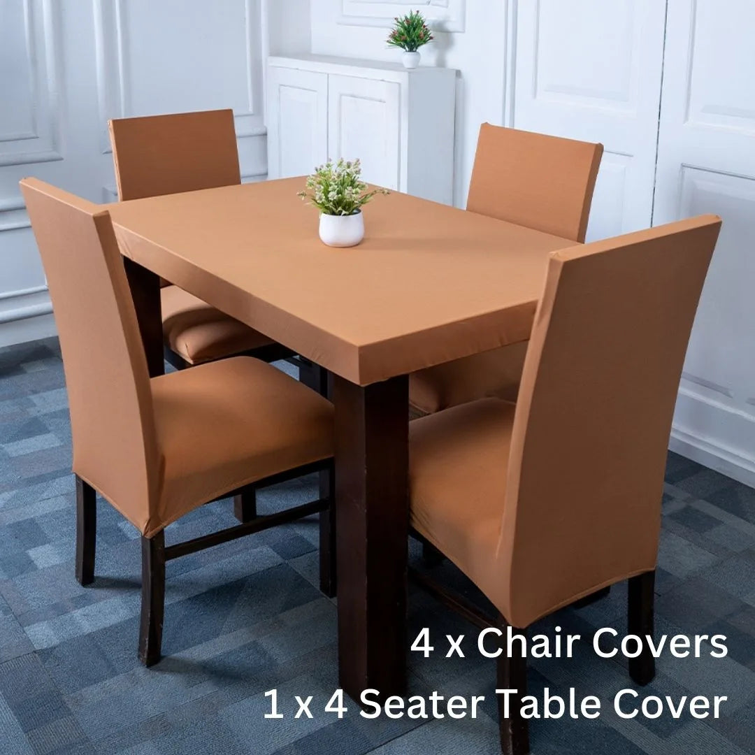 Copper Rust Elastic Chair Table Cover