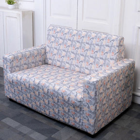 Cream Leaves 2 Seater sofa cover