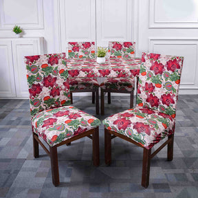  Russet Rose Elastic Chair & Table Cover