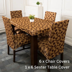 Dry Leaves Elastic Chair & Table Cover