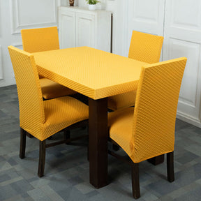 Mustard Yellow Table Chair Covers