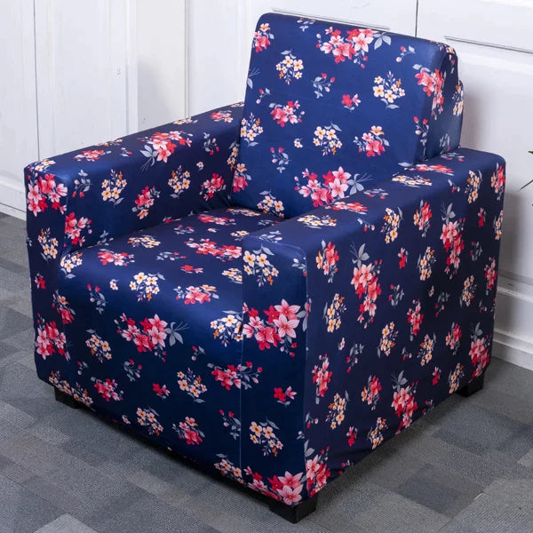 Purple Flower one seater sofa covers