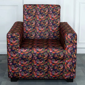 Purple Paisley Pattern 1 Seater sofa cover
