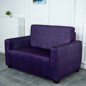 Purple Velvet Elastic Sofa Slipcovers