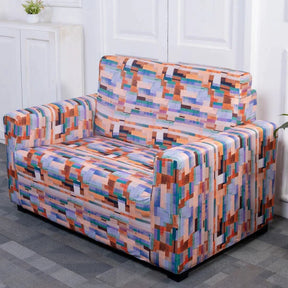 Random Rectangle 2 seater sofa cover