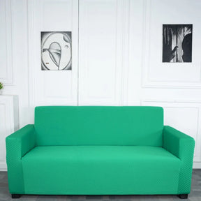 Teal Weaves 3 Seater Sofa Cover