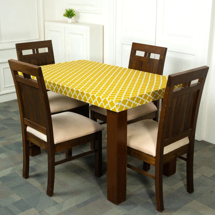 Yellow Diamond Elastic Table Cover