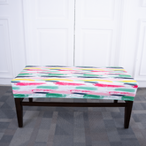 Multicolored Elastic Bench Cover