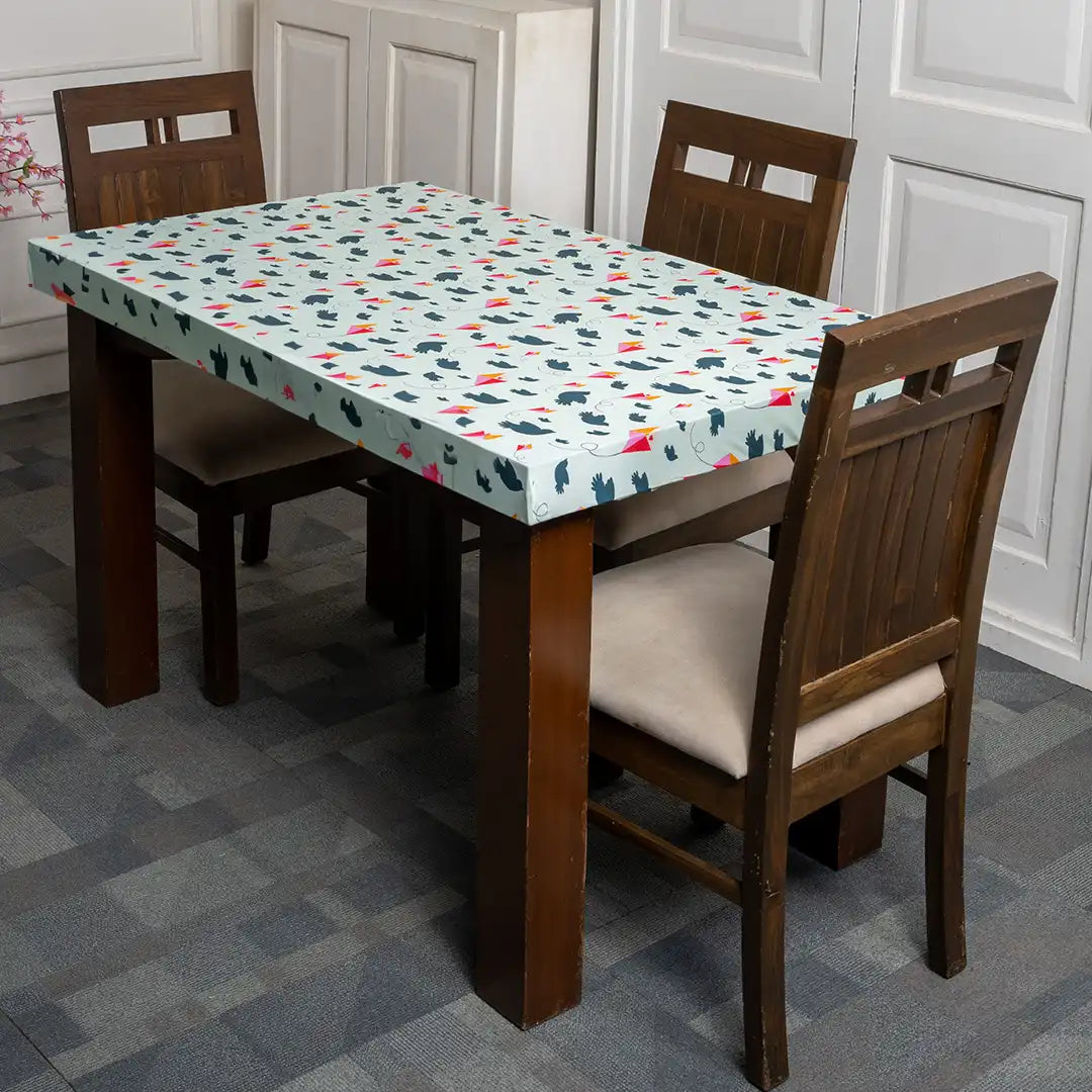 DivineTrendz Exclusive -  Birds And Kites Elastic Table Cover