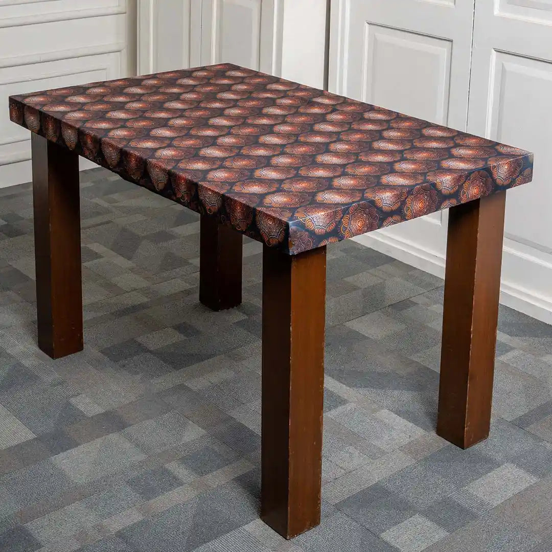 Black Butta Elastic Table Cover