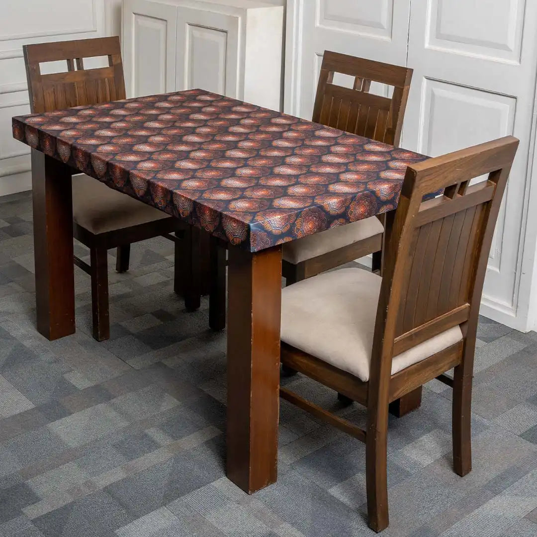 Black Butta Elastic Table Cover Set