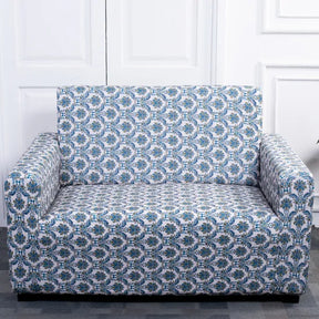 Blue Bliss Elastic Sofa Slipcovers